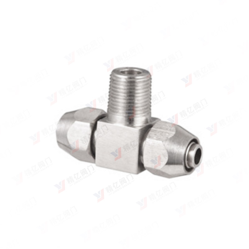 卡套式三通管接头