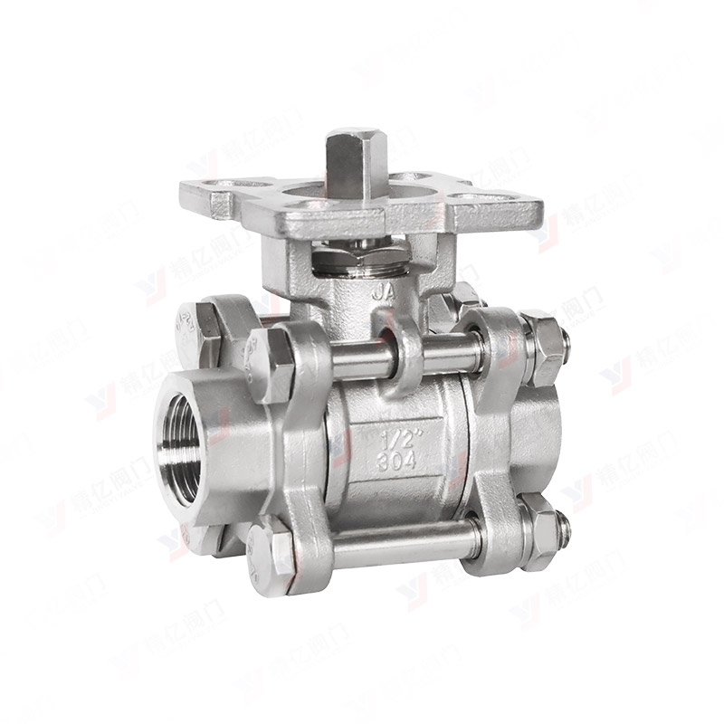 三片式高平台丝扣球阀