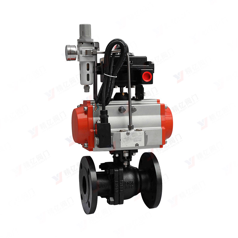 气动铸钢法兰球阀